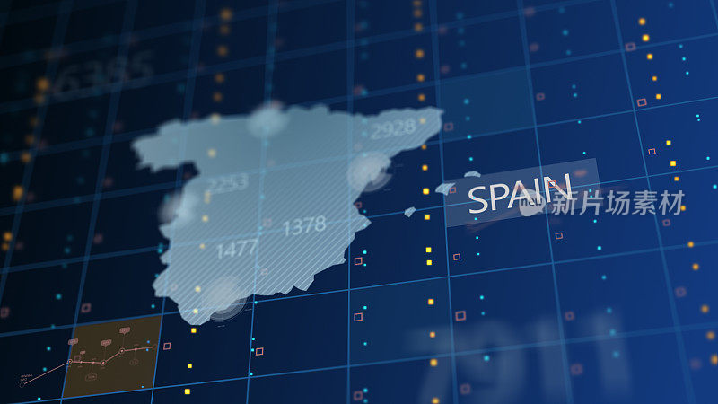 西班牙国家死亡人数和失业人数增长