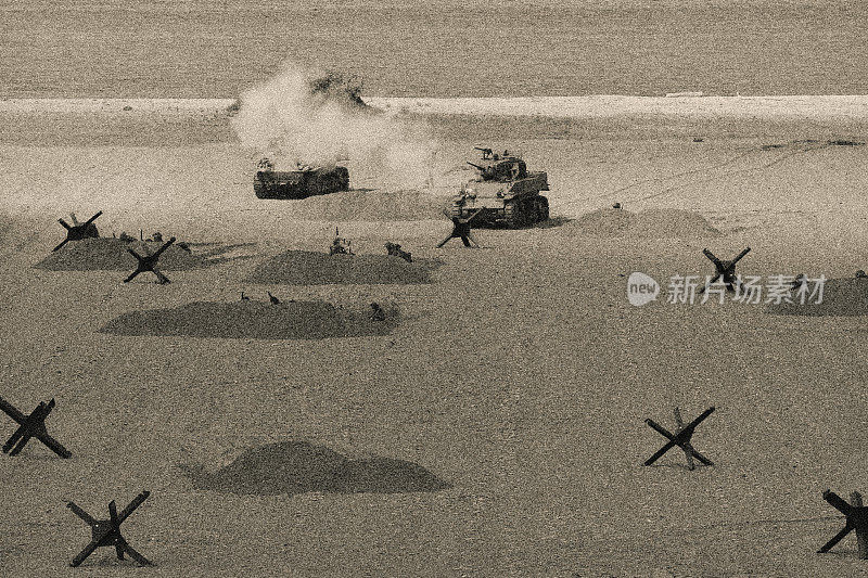 战场上的第二次世界大战坦克射击武器