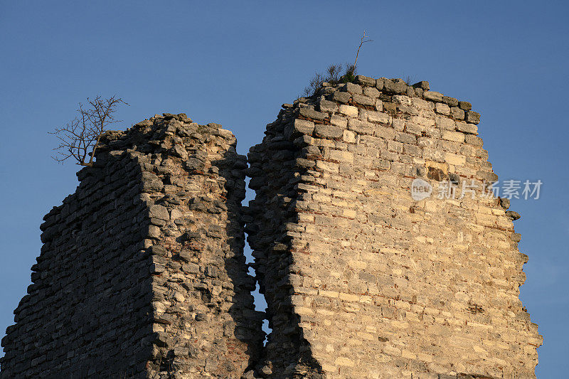 伊斯坦布尔的历史拜占庭墙。