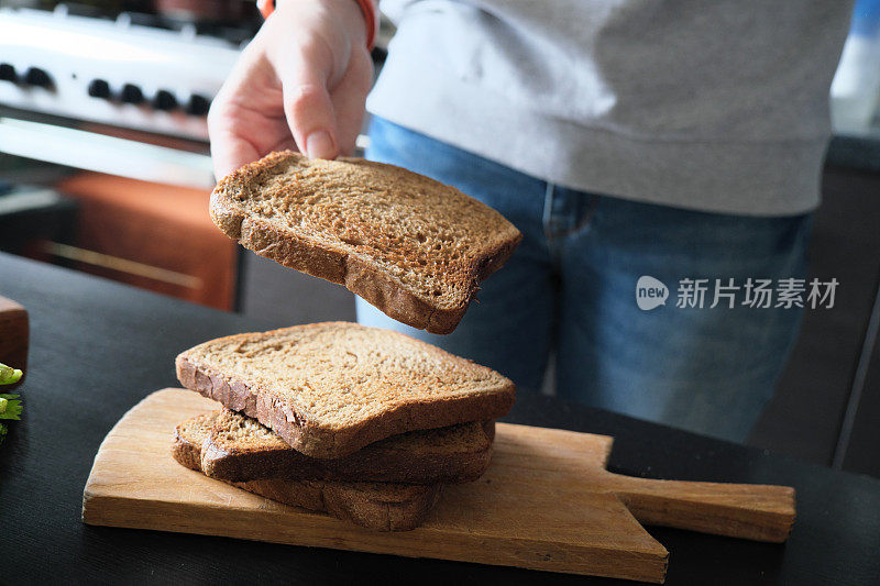 在家做素食三明治