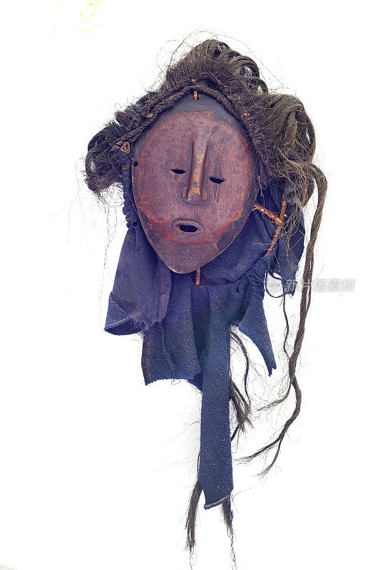 非洲装饰面具由木材制成