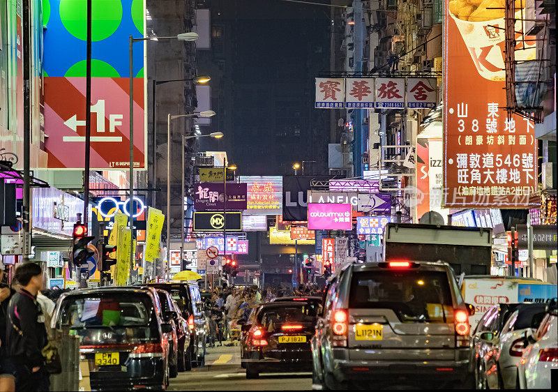 孟角西洋菜街南夜景