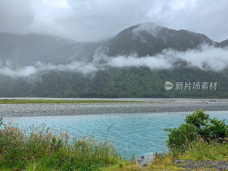 哈斯特河景观，哈斯特，新西兰