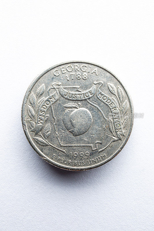 乔治亚季度25美分，1999年