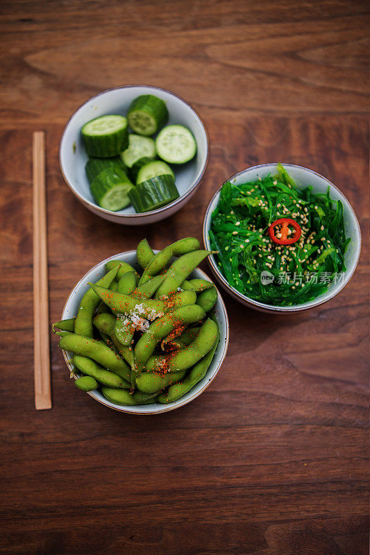 素食餐厅的食品