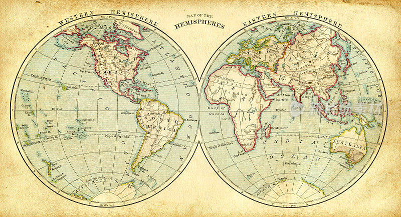 半球上的世界1881年
