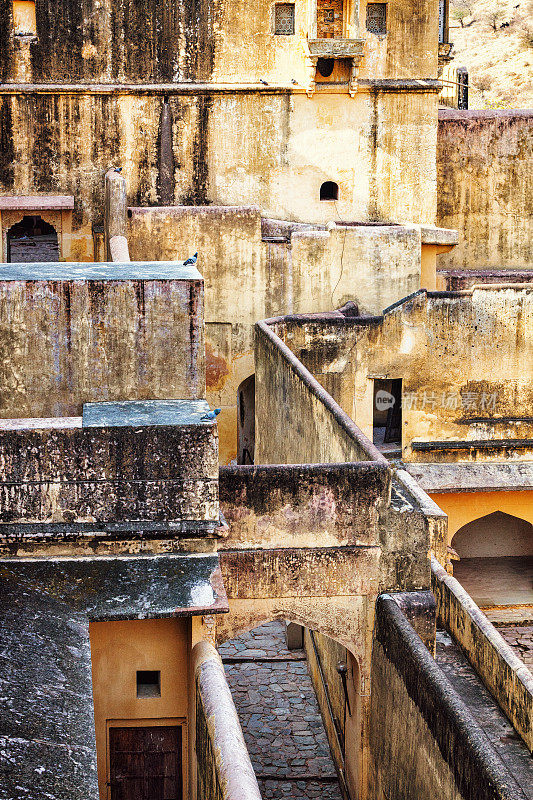 阿米尔宫殿建筑细节-阿米尔，印度