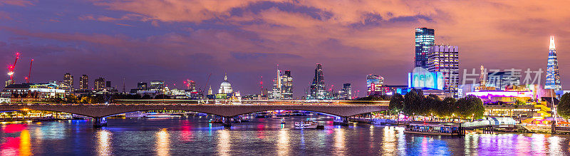 伦敦夜景全景