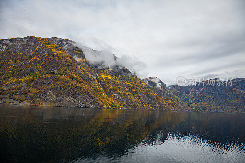 挪威索格尼峡湾美丽的风景