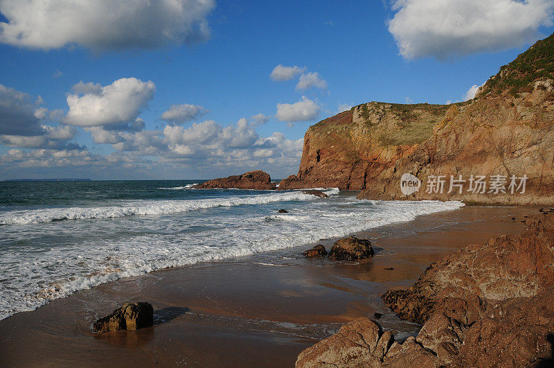 英国泽西岛普利蒙特海滩