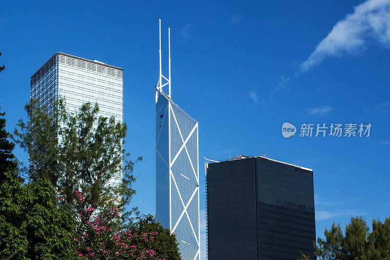 位于香港中环的现代化写字楼