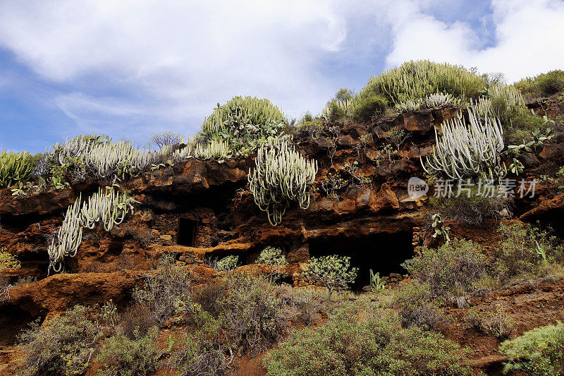 加那利群岛上的洞穴