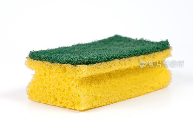 黄色绿色海绵