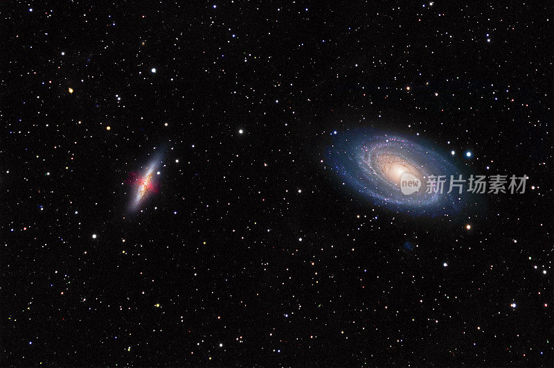 大熊星座的M81和M82星系