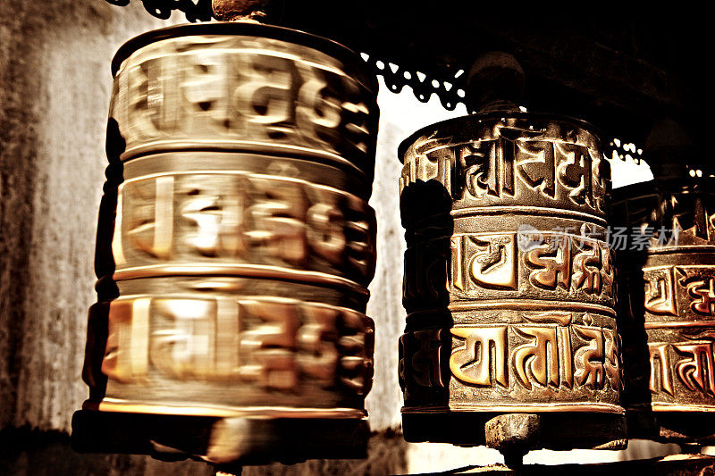西藏的祈祷轮
