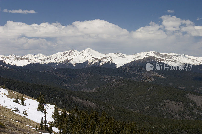 科罗拉多州埃文斯山的阿尔卑斯风景