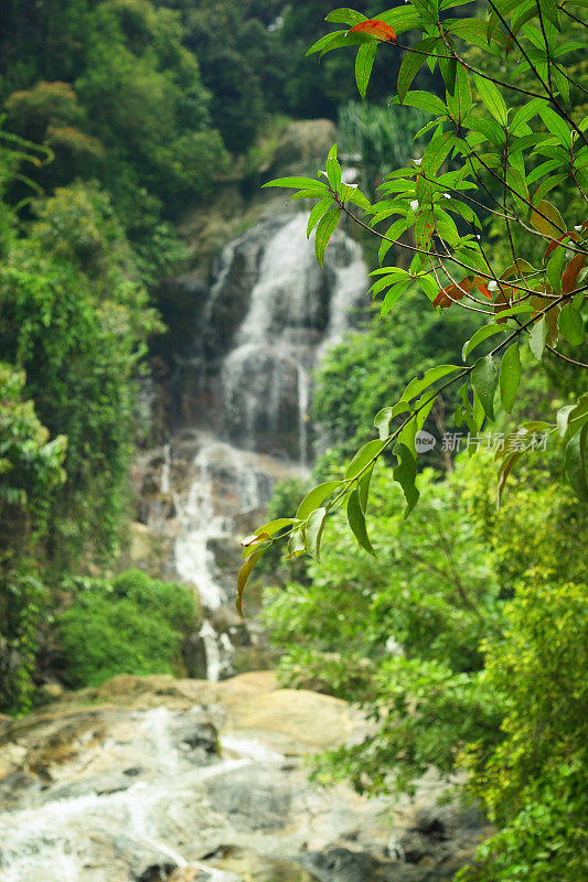 南光瀑布，苏梅岛，泰国