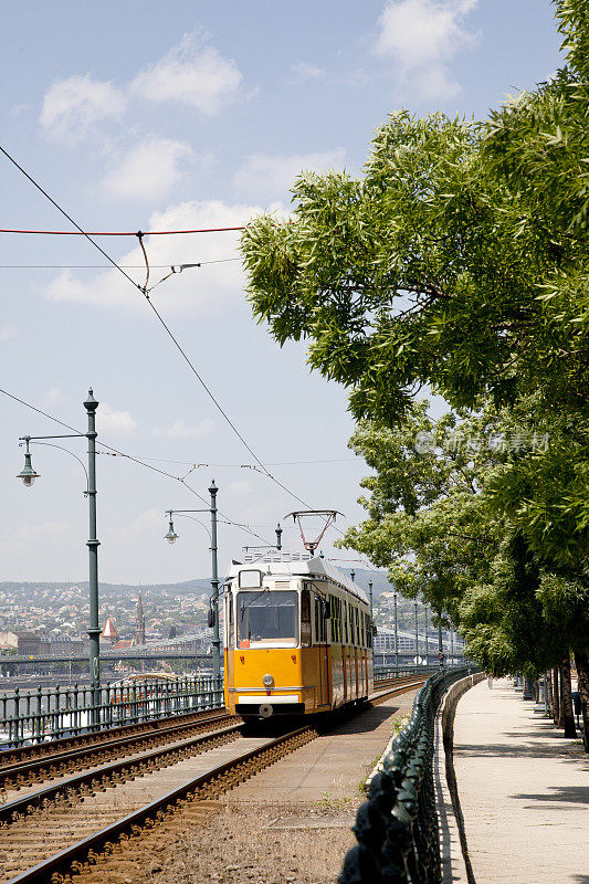 匈牙利布达佩斯的传统有轨电车