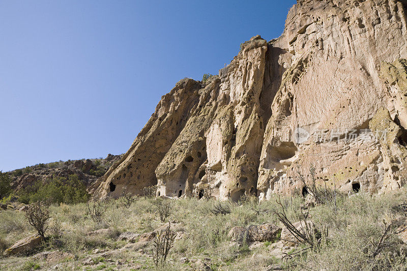 悬崖在Bandelier