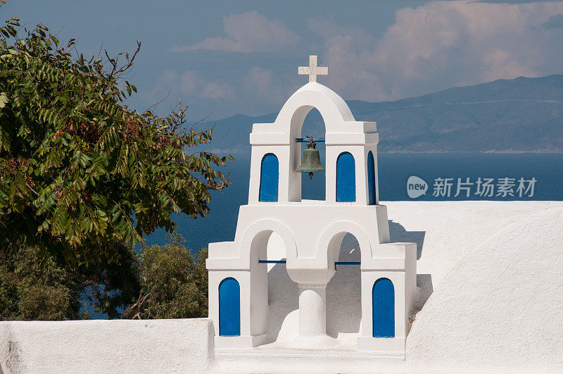 希腊圣托里尼岛伊亚的教堂