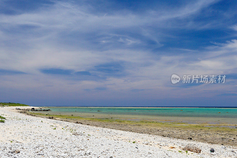 石垣岛的白鹤海滩