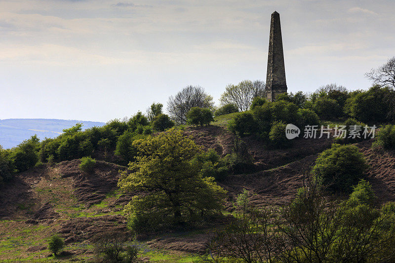 伍斯特郡莫尔文山的风景