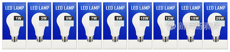 电网-不同功率的LED块灯