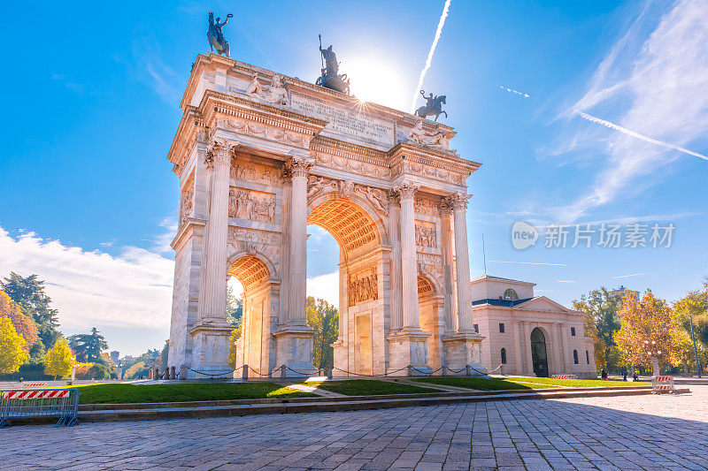 意大利隆巴迪亚米兰的和平拱门