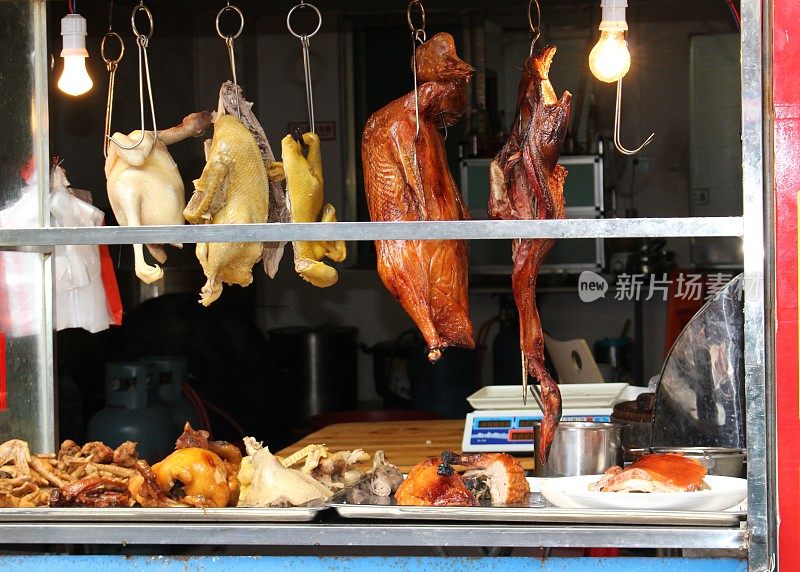 中国亚洲市场上的鸭子