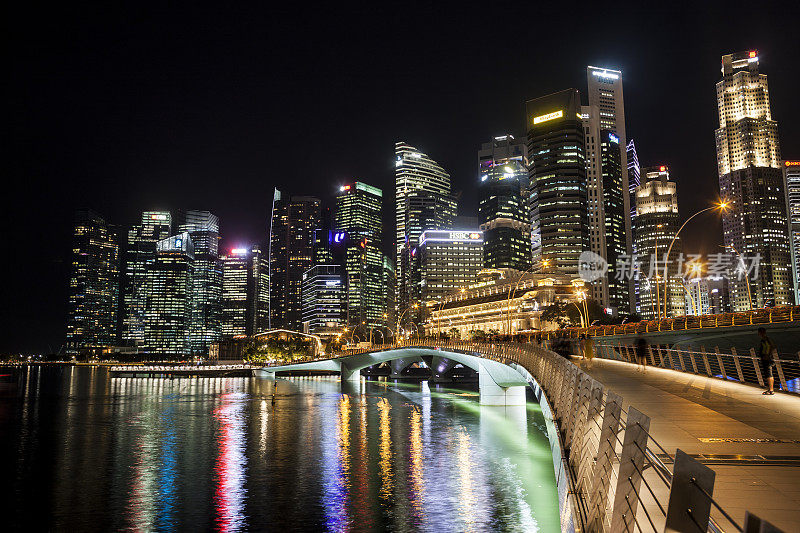 滨海湾夜景