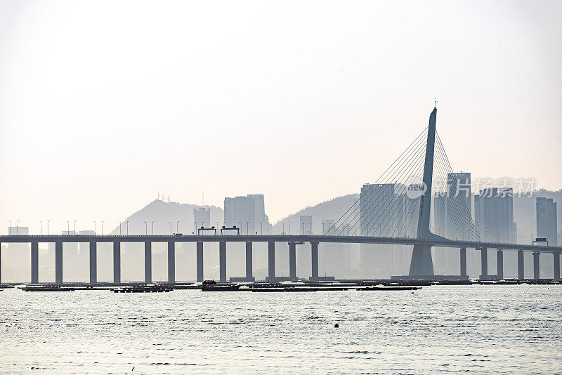 流浮山及海岸景色