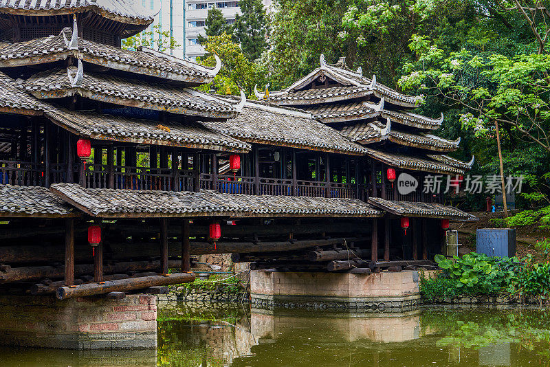 中国广西壮族建筑，风雨桥