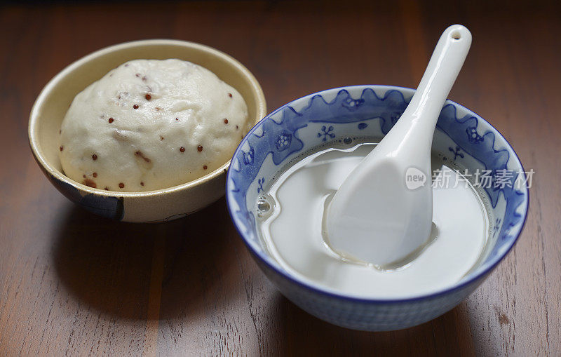 中国传统早餐，豆浆和馒头