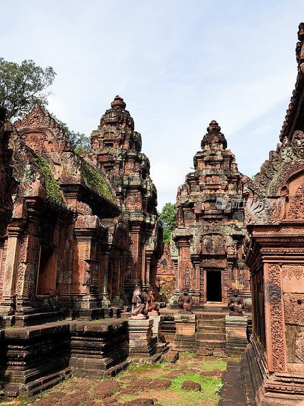 柬埔寨，吴哥窟，班迭寺建筑群。