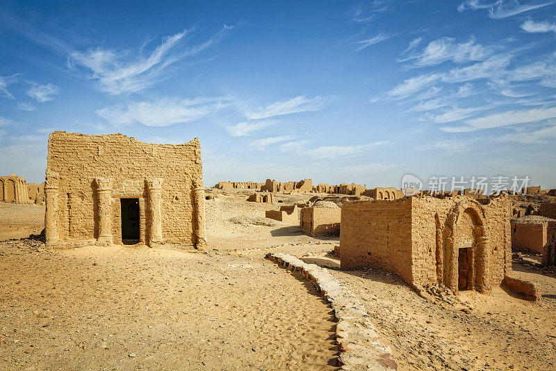 巴加瓦特墓地墓地在哈尔加绿洲-利比亚沙漠-埃及