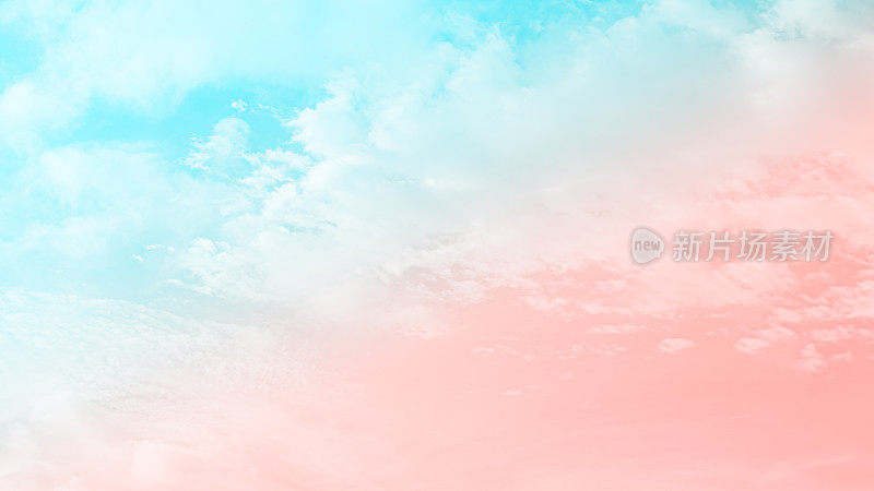 天空粉色粉彩云日落蓝色幻想明亮的光柔和的颜色可爱的梦想纹理多云的早晨戏剧性的夏天太阳冬天模拟场景自然浪漫，模拟情人节情侣环境