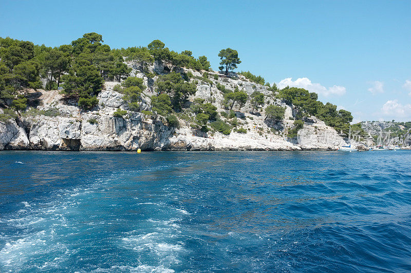 靠近卡西斯的地中海小溪(Calanques)