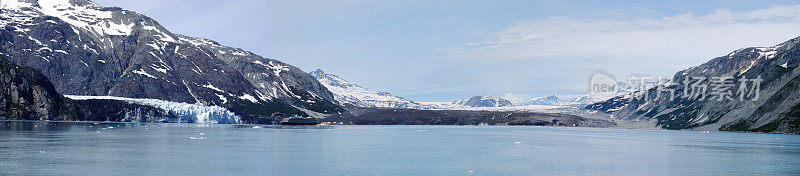 阿拉斯加冰川湾的马杰丽冰川和大太平洋冰川