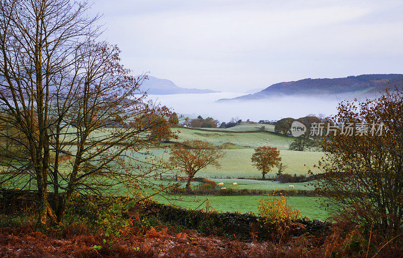 英国湖区秋季风景区