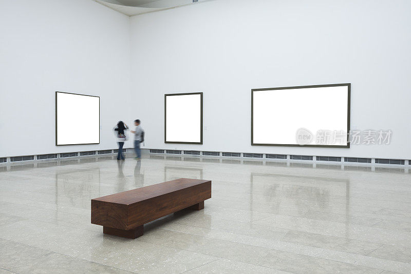 艺术博物馆的空画框