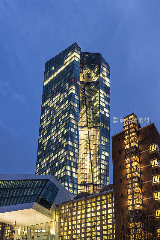 欧洲中央银行总部，欧洲中央银行，EZB，德国法兰克福