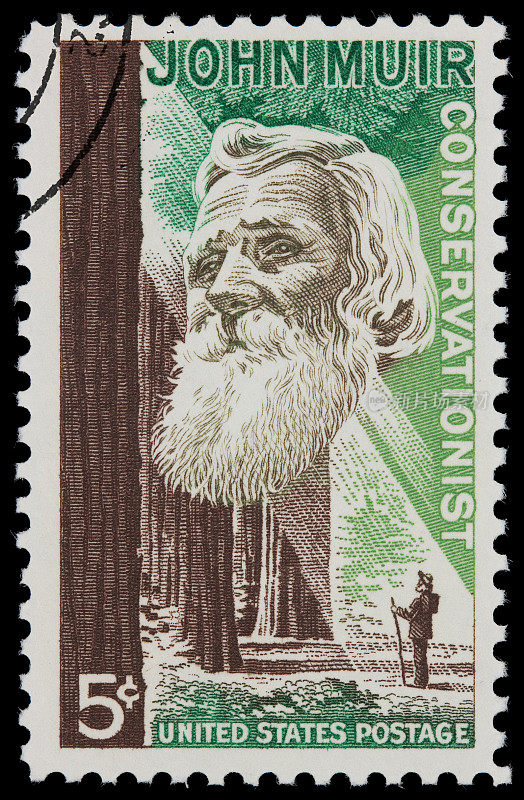 美国环保主义者约翰·缪尔邮票