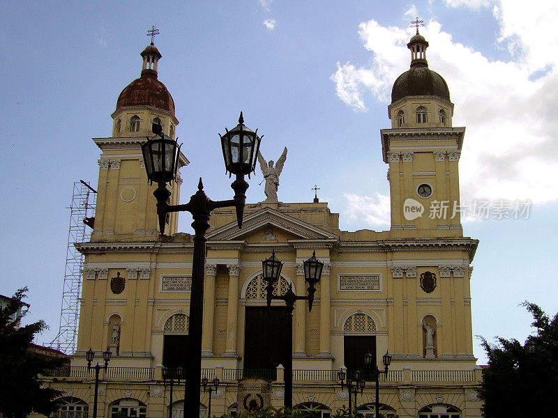 大教堂?ora de la Asuncion，古巴圣地亚哥