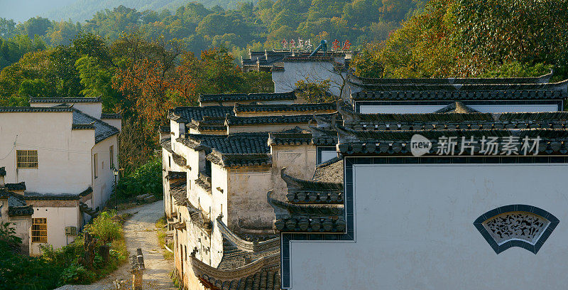 中国古代村落的秋天