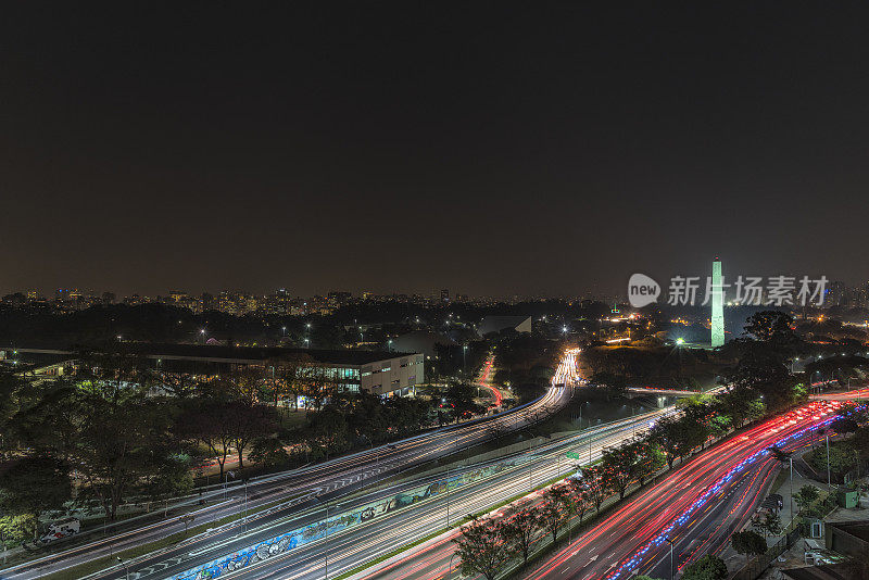 São圣保罗，巴西的夜景