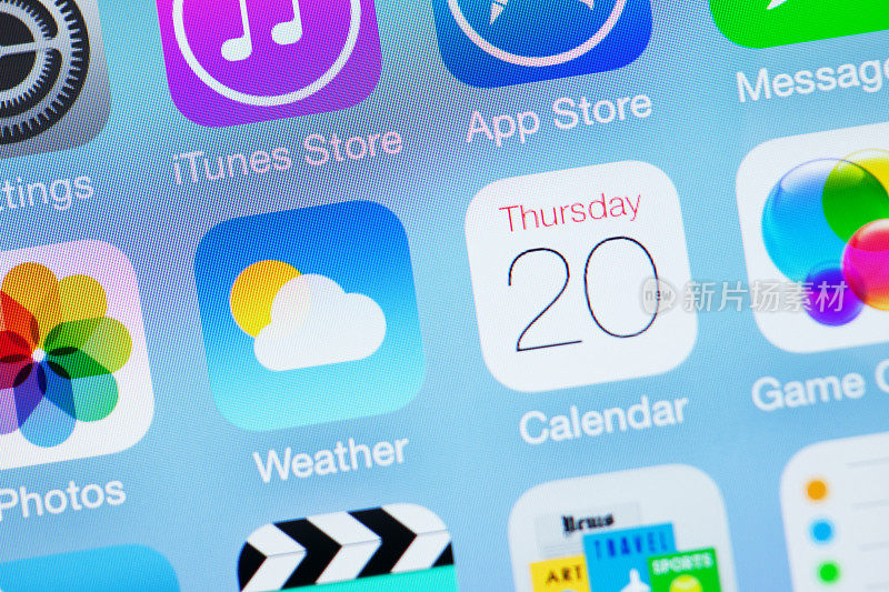 苹果iOS7图标-天气日历