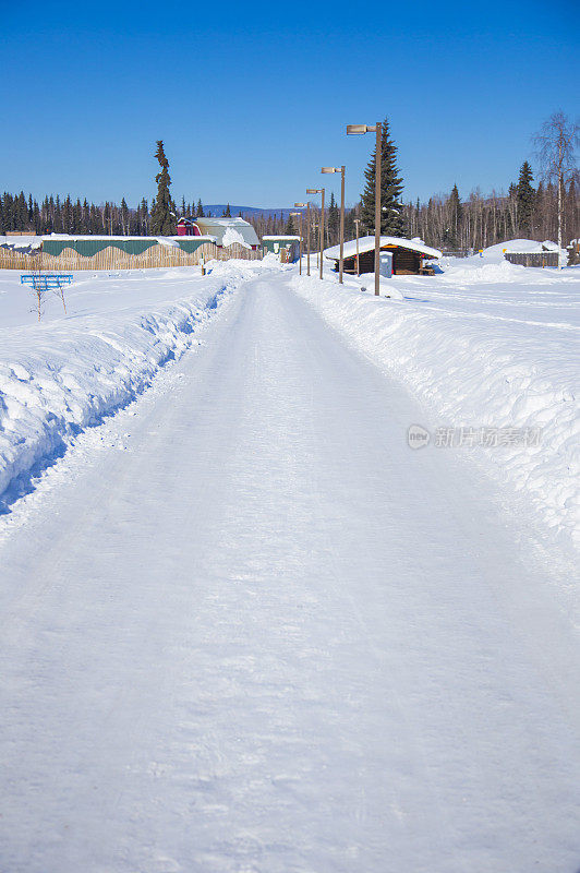 雪景,雪,道路