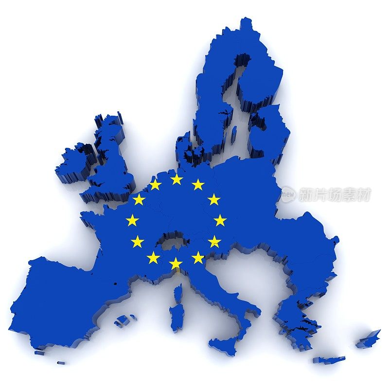 欧盟旗帜地图