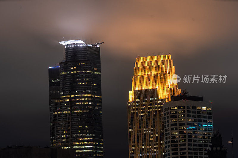 明尼阿波利斯城市夜景