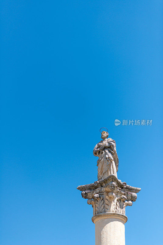 南意大利的建筑，普利亚，萨伦托:左利诺的圣彼得柱